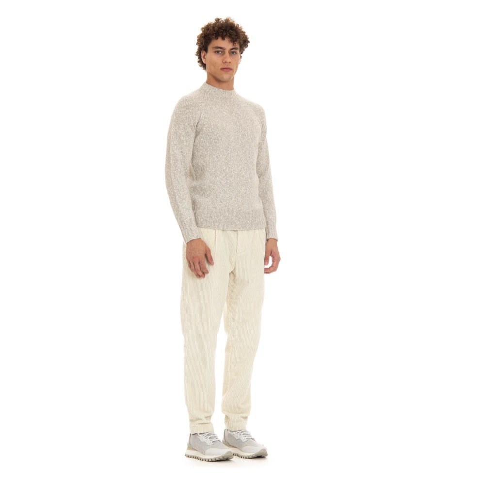 Drumohr Bicolor Raglan Trui Grijs Gray Heren