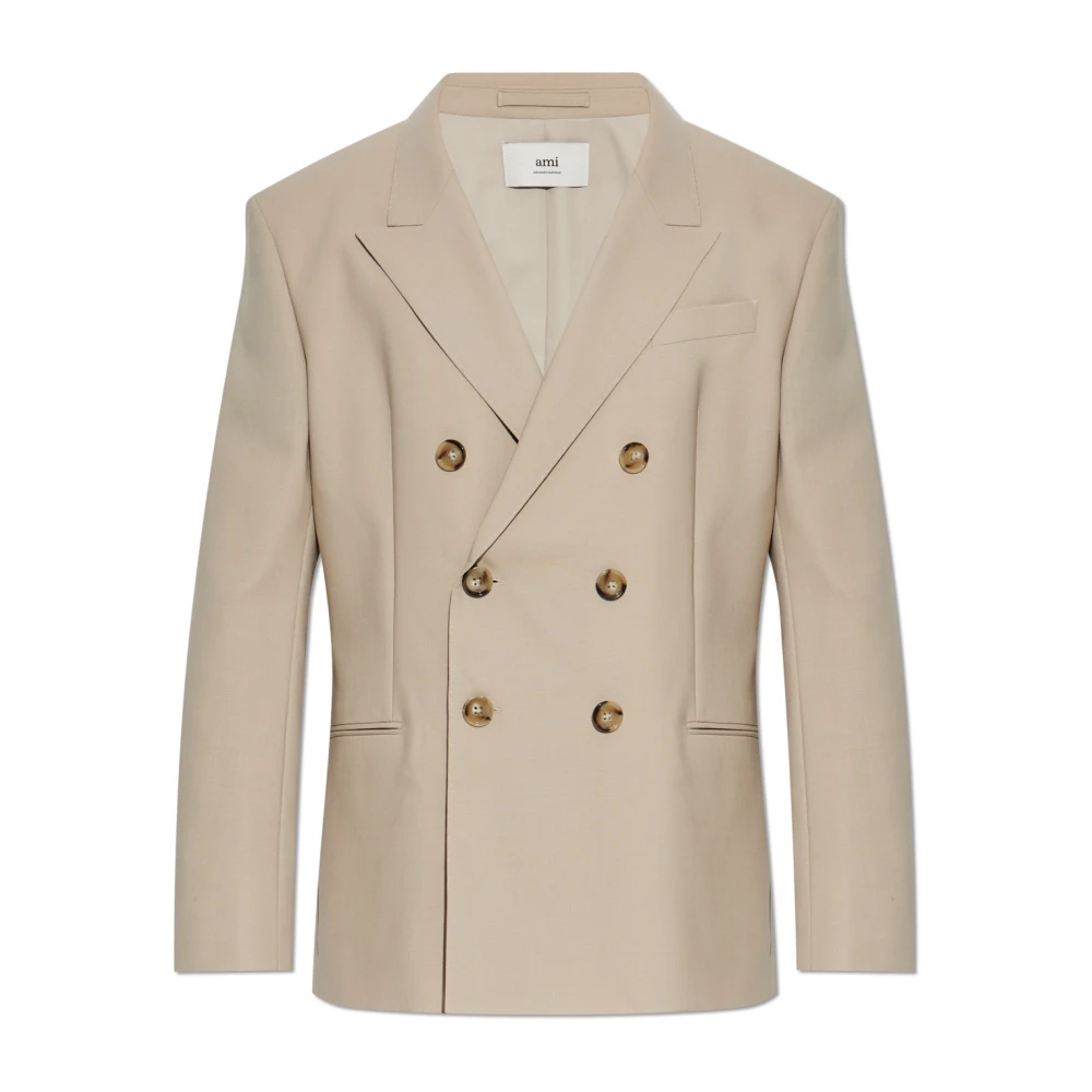 Ami Paris Uomo Beige Giacche, L, New,