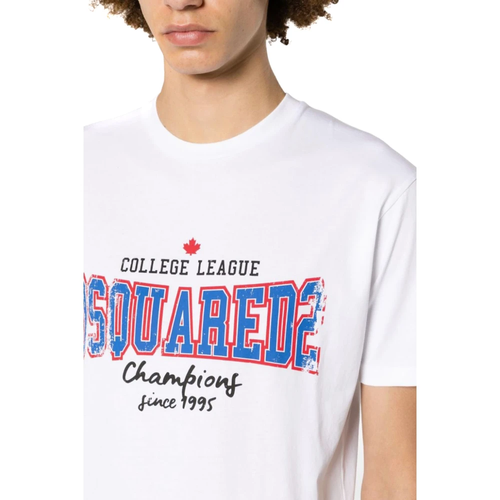Dsquared2 Witte T-shirts & Polos voor mannen White Heren