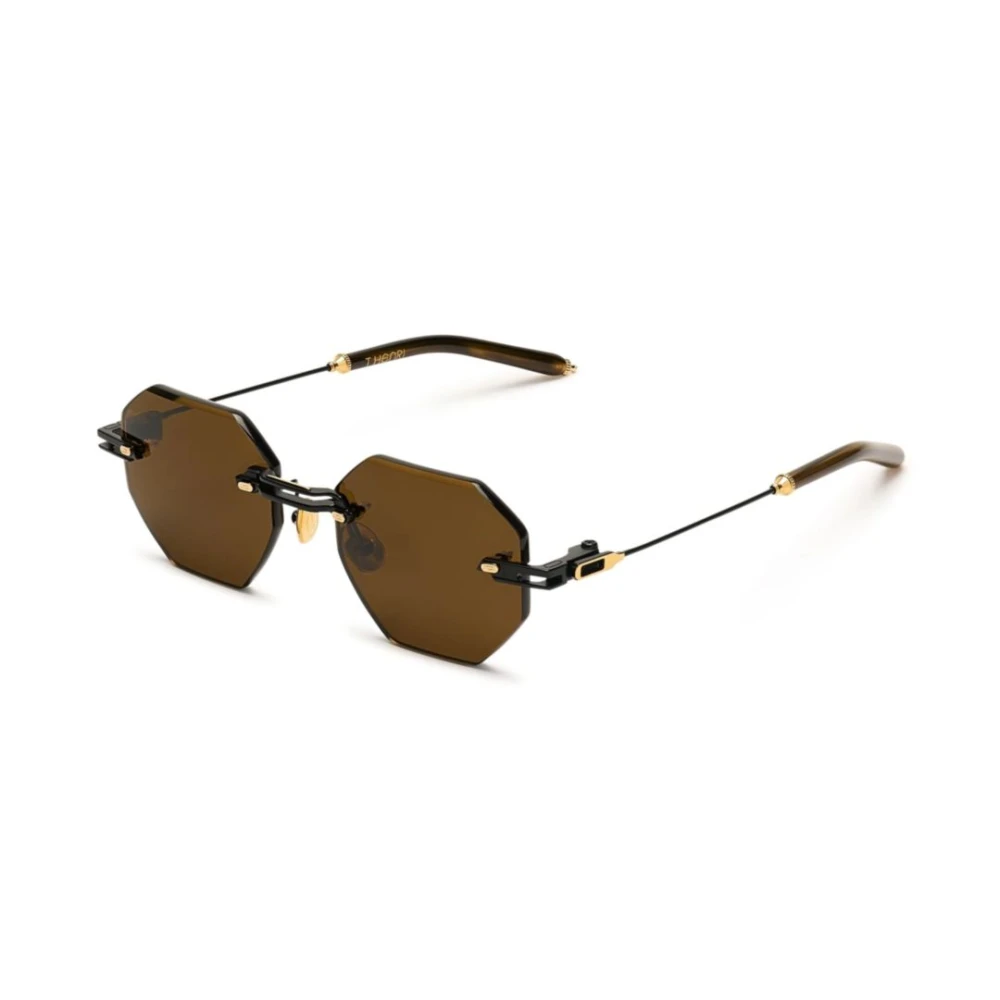 T Henri Unisex Brown Trofeo - Sunglasses - One Size - Accessories