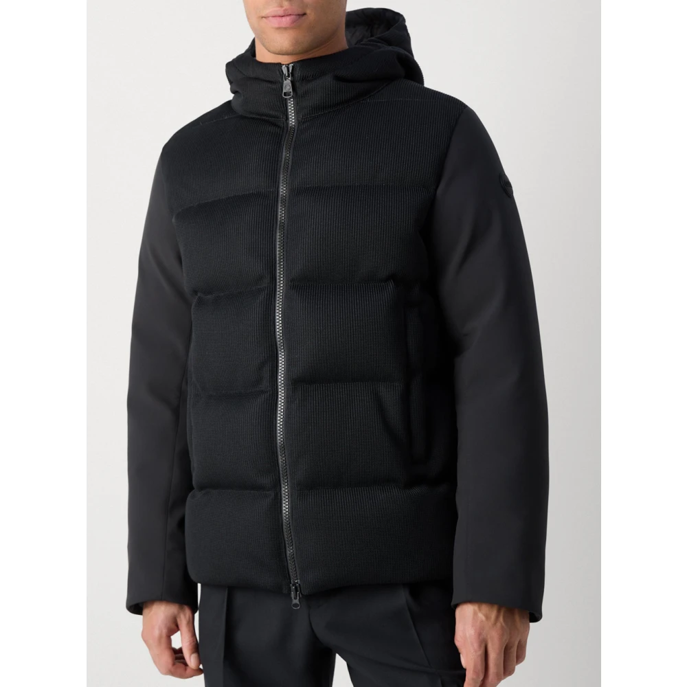 Colmar Zwarte gewatteerde jas met capuchon Black Heren