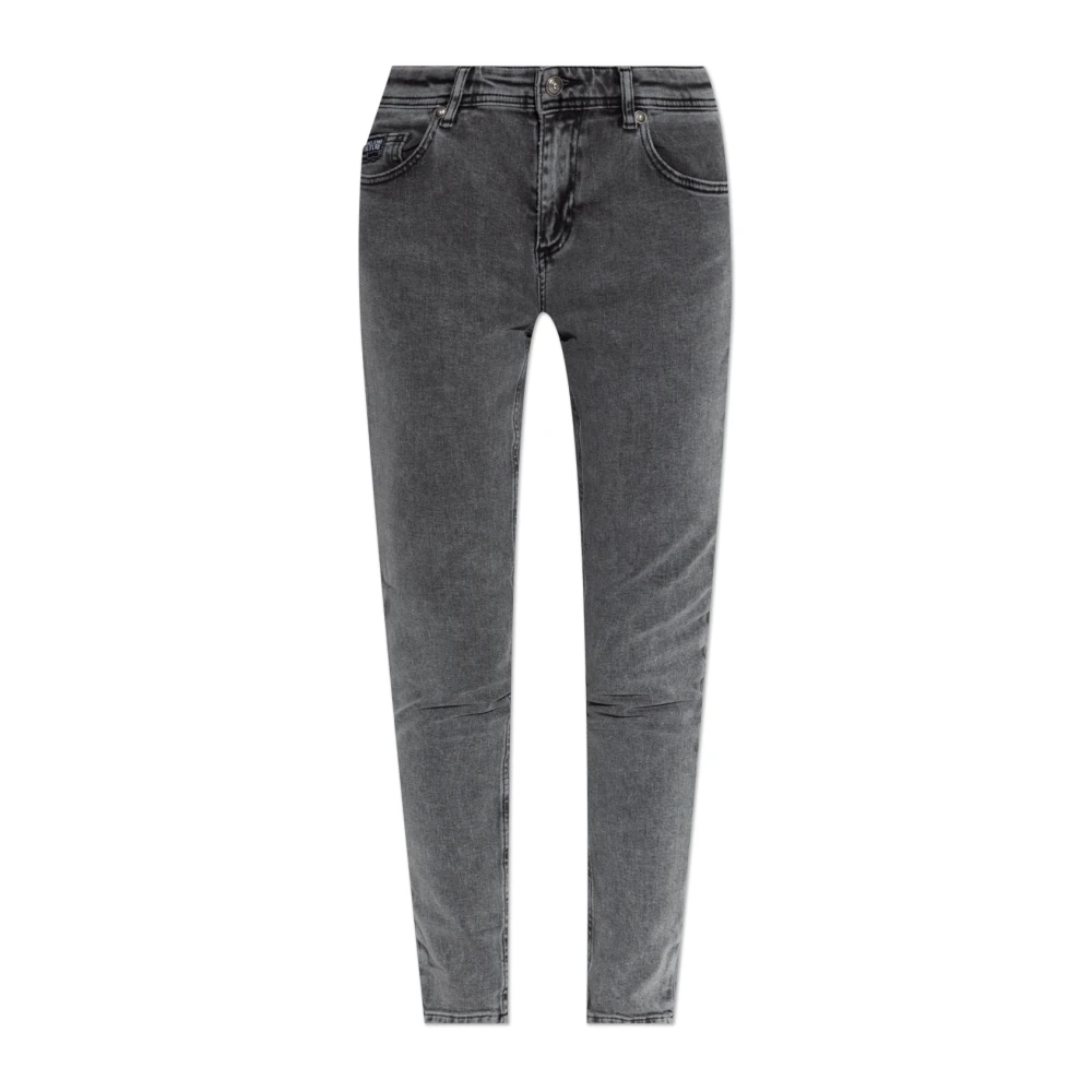 Versace Jeans Couture Jeans met logo Gray Dames