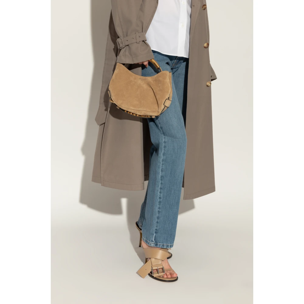 Moschino Suède handtas Beige Dames