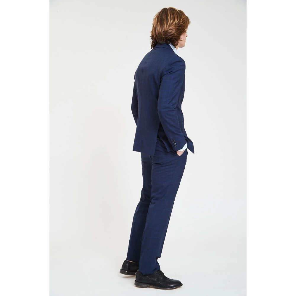 Luigi Bianchi Mantova Elegante Jurk Blue Heren