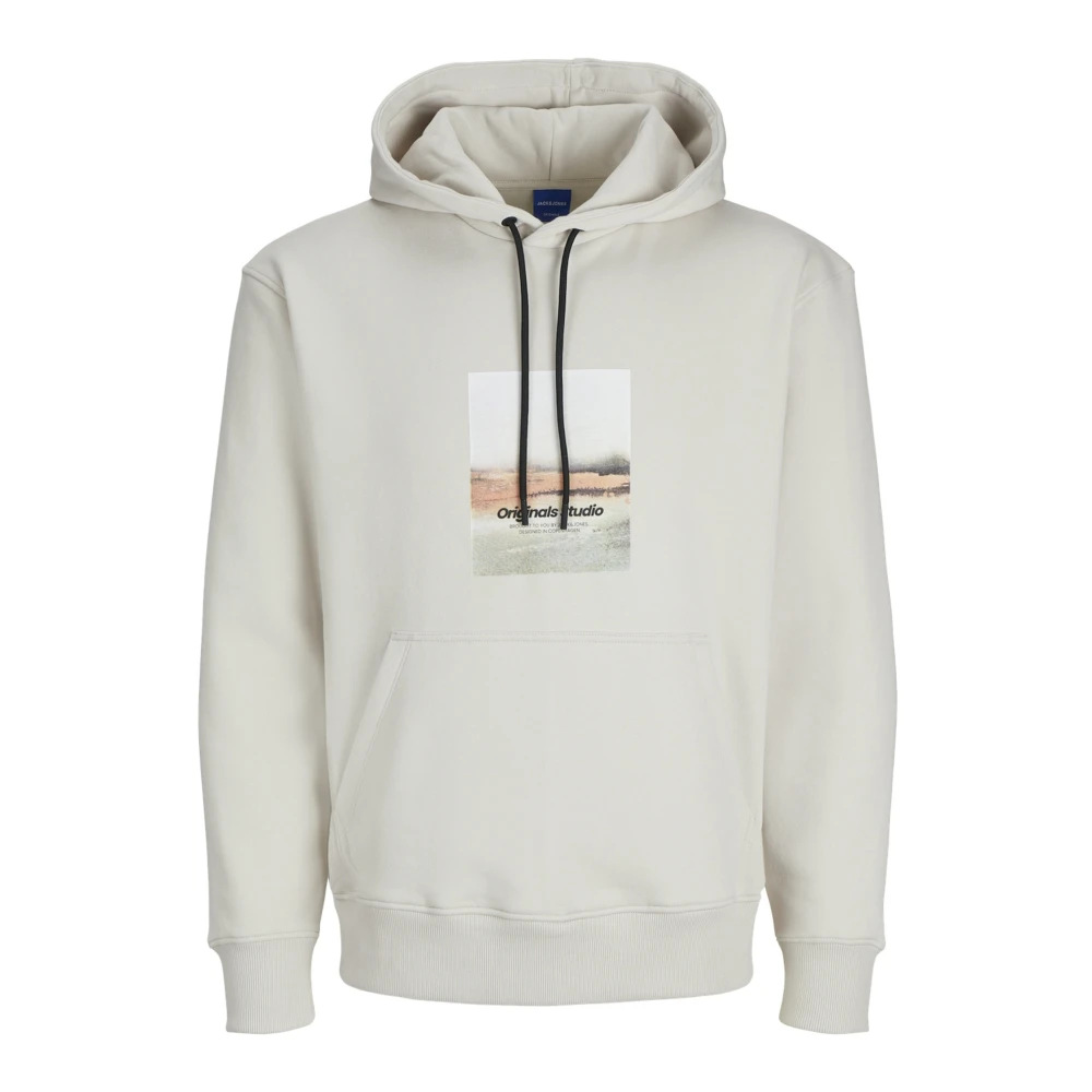 jack & jones Vesterbro Newton Hoodie White Heren