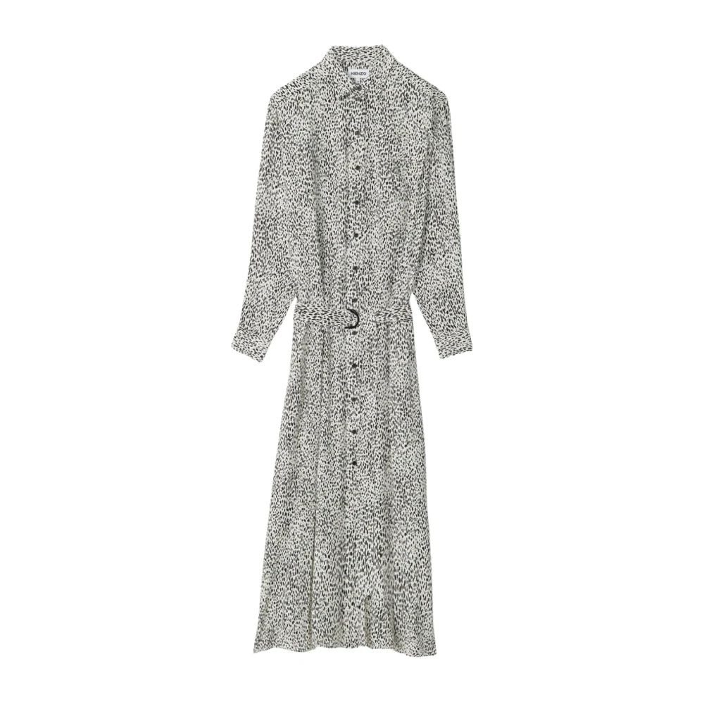 Kenzo Polkadot overhemdjurk Gray Dames