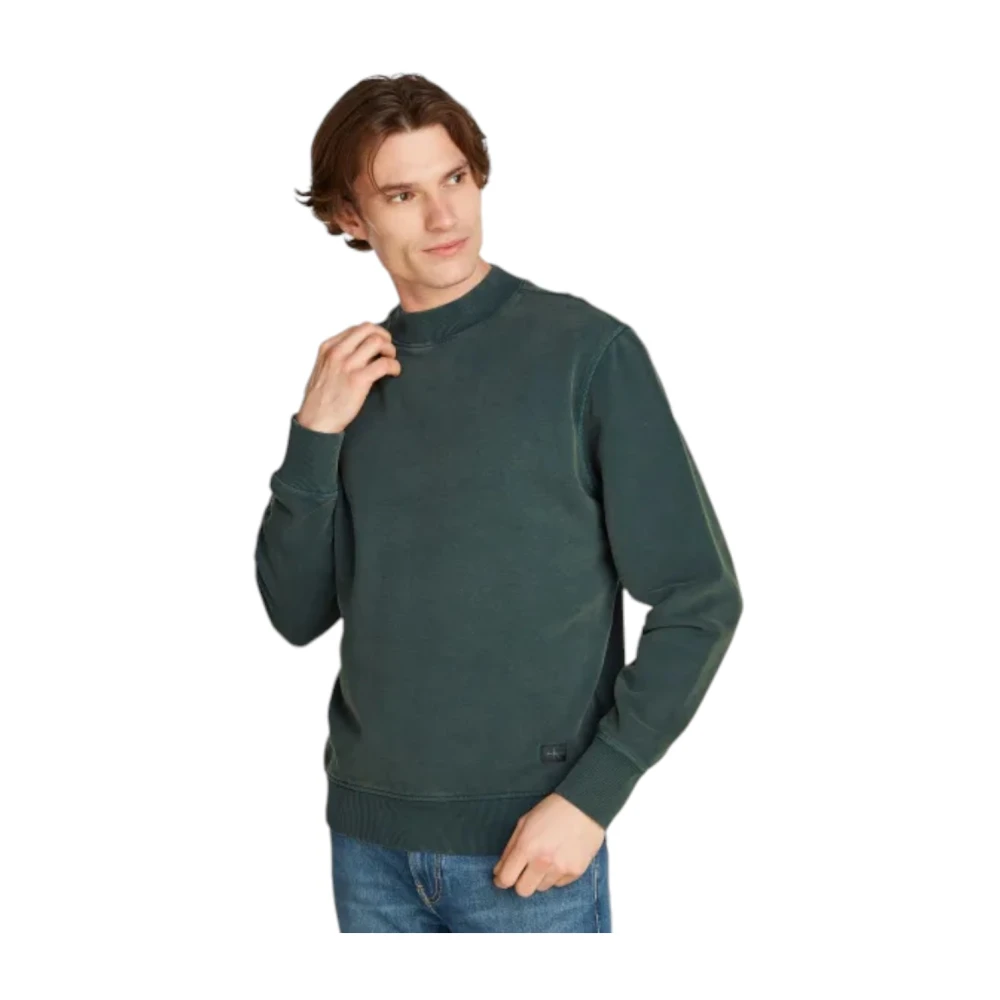 Calvin Klein Stijlvolle Sweatshirt voor Mannen Green Heren
