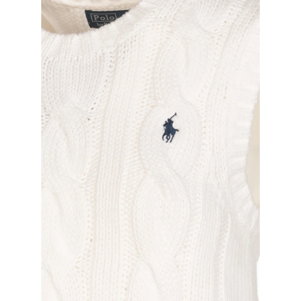 Ralph Lauren Gebreide katoenen top White Dames
