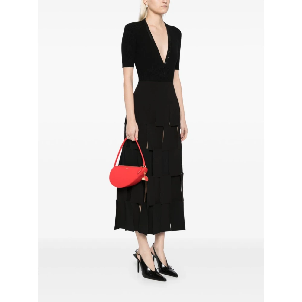 Alaïa Rode Gladde Korrel Leren Handtas Red Dames