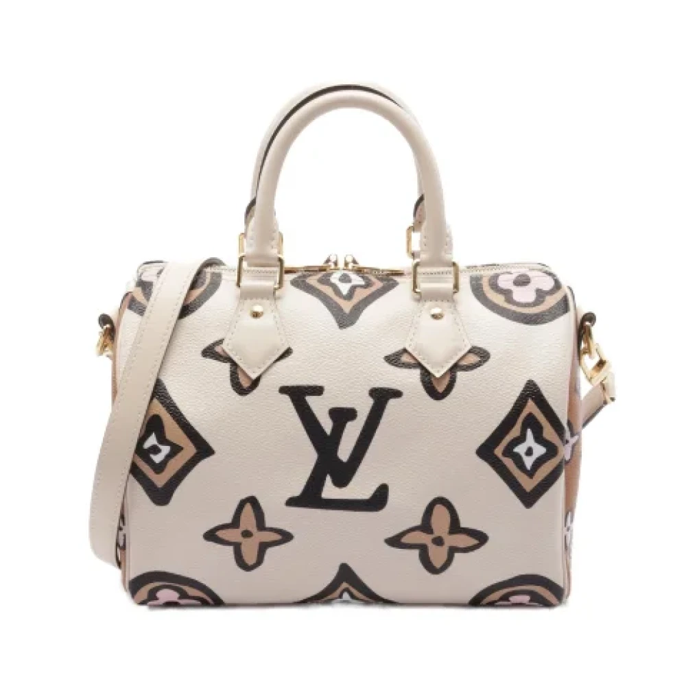Louis Vuitton Vintage Pre-owned Canvas handbags White Dames