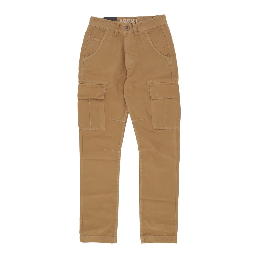 Alpha Industries Men's Brown Cargo Trousers Khaki Straight Leg - Straight Trousers - W34 - Trousers