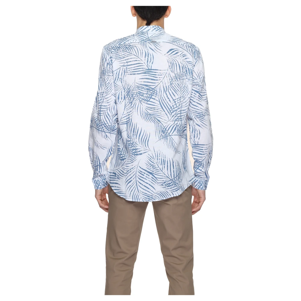 Antony Morato Heren Lange Mouwen Shirt Collectie Blue Heren