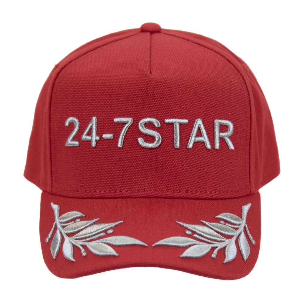 Dsquared2 Unisex Red Embroide Baseball Cap With Buckle - Hats & Caps - One Size - Accessories
