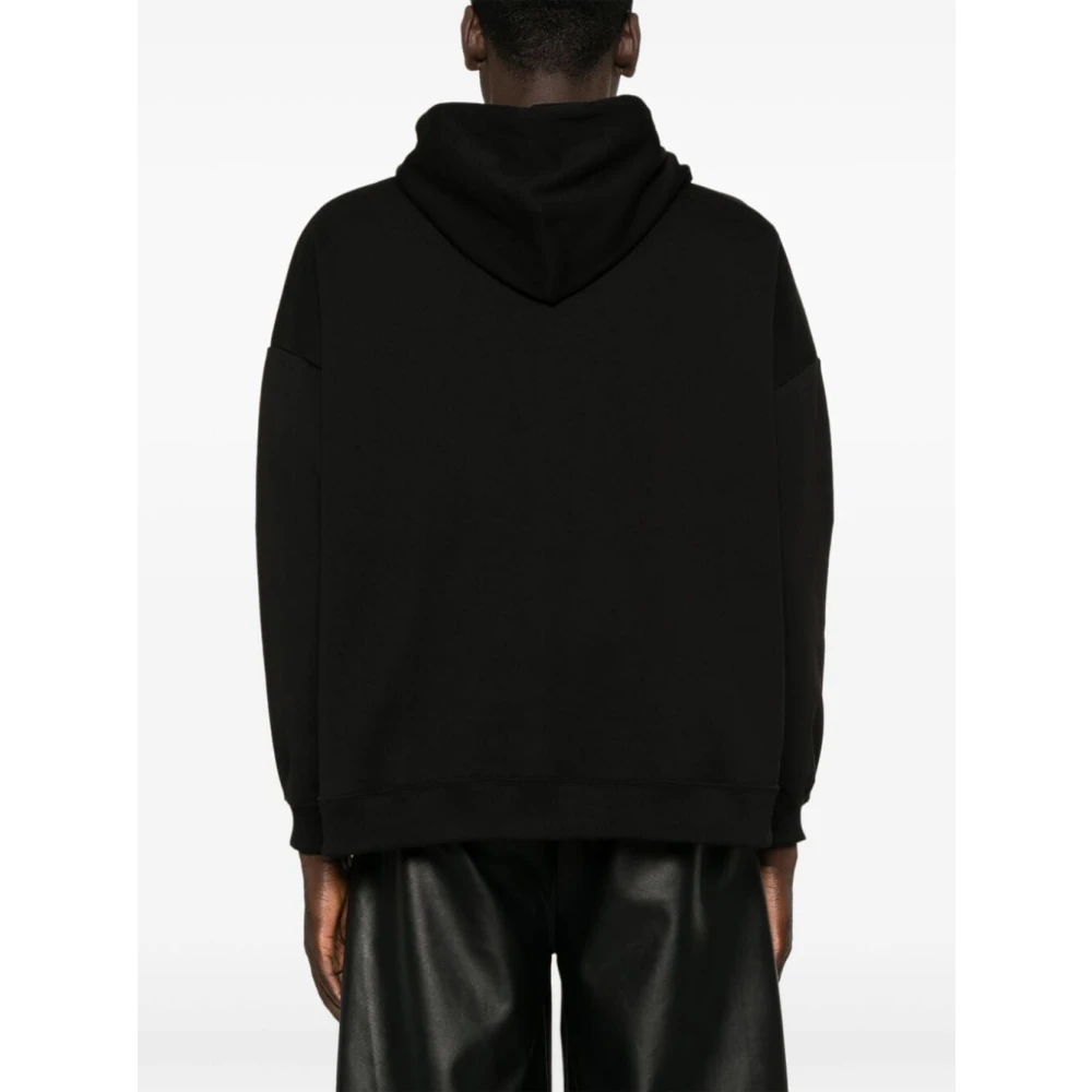 Gcds Zwarte Geborduurde Hoodie Black Heren