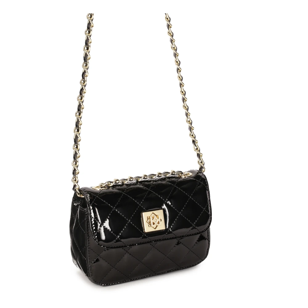 Kazar Zwarte lakleren handtas Black Dames