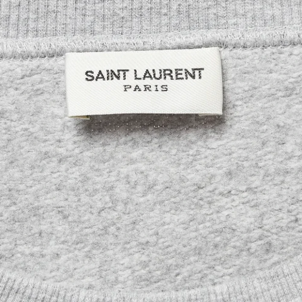 Yves Saint Laurent Vintage Pre-owned Cotton tops Gray Heren