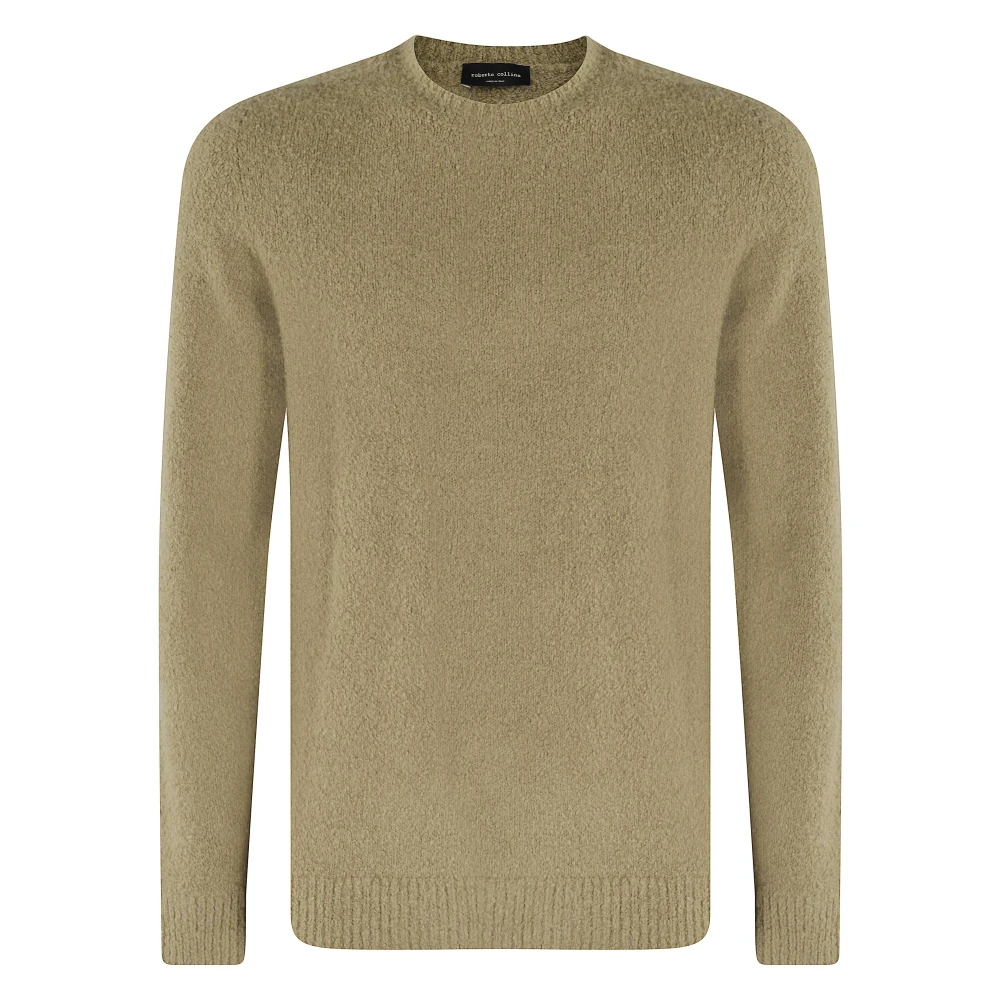 Roberto Collina Uomo Verde - Maglieria Girocollo - Knitwear - M