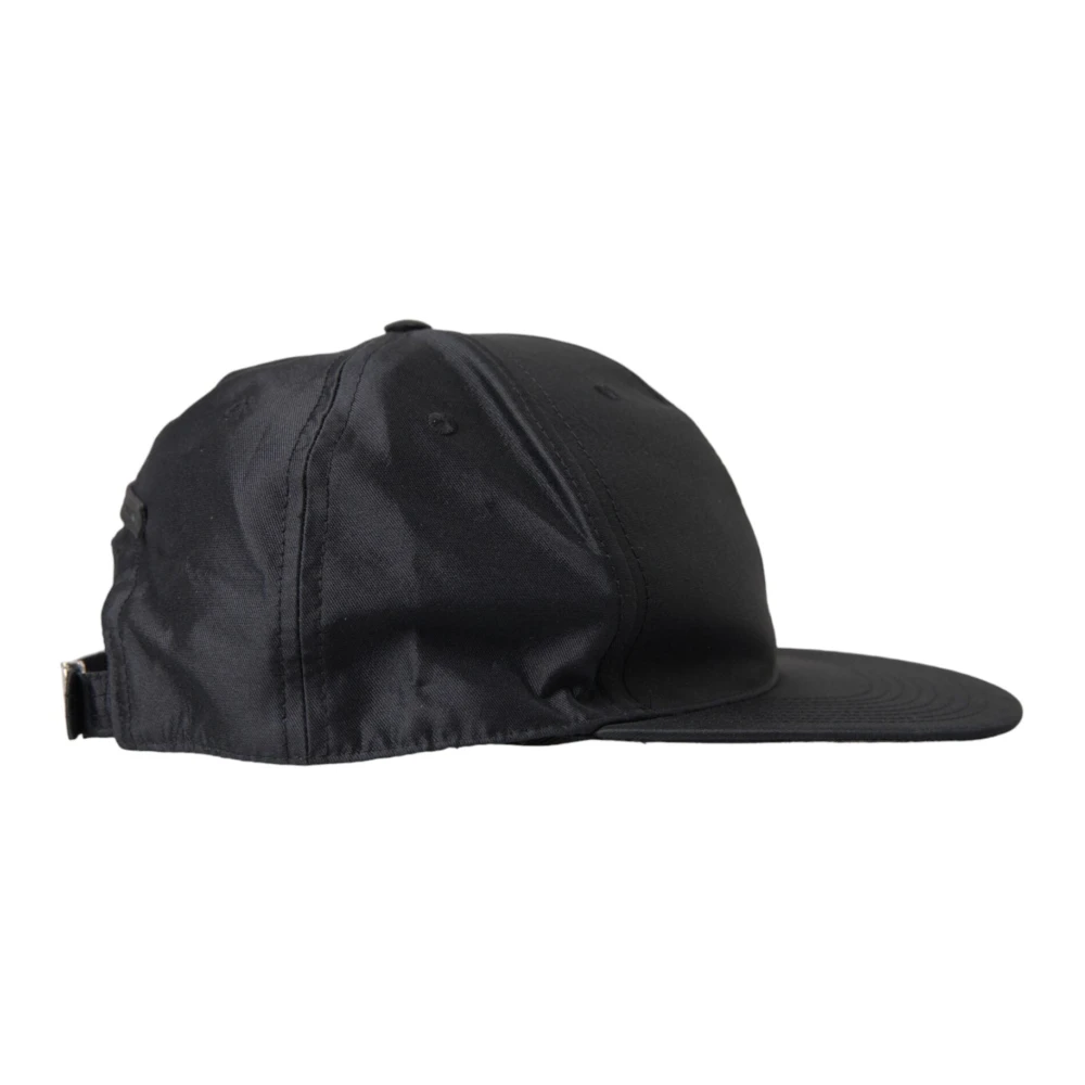 Dolce & Gabbana Zwarte Logo Baseball Cap Gemaakt in Italië Black Heren
