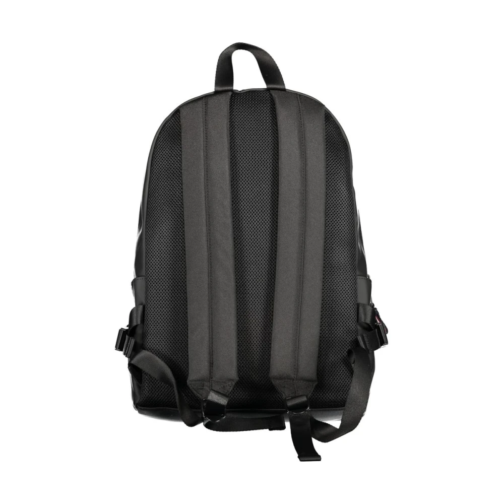 Tommy Hilfiger Zwarte Polyester Rugzak met Verstelbare Banden Black Unisex