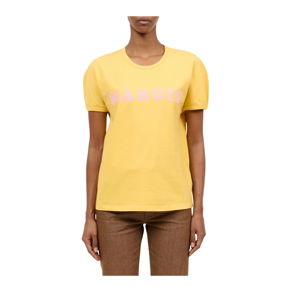 Mm6 Maison Margiela Donna Giallo - T-Shirt - Tops - L