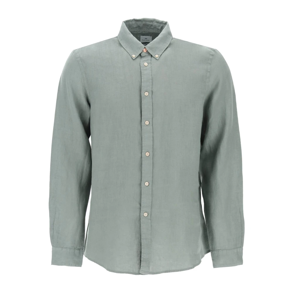 PS By Paul Smith Casual Shirts Green Heren