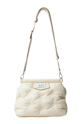 Klassisk läderclutch med rem