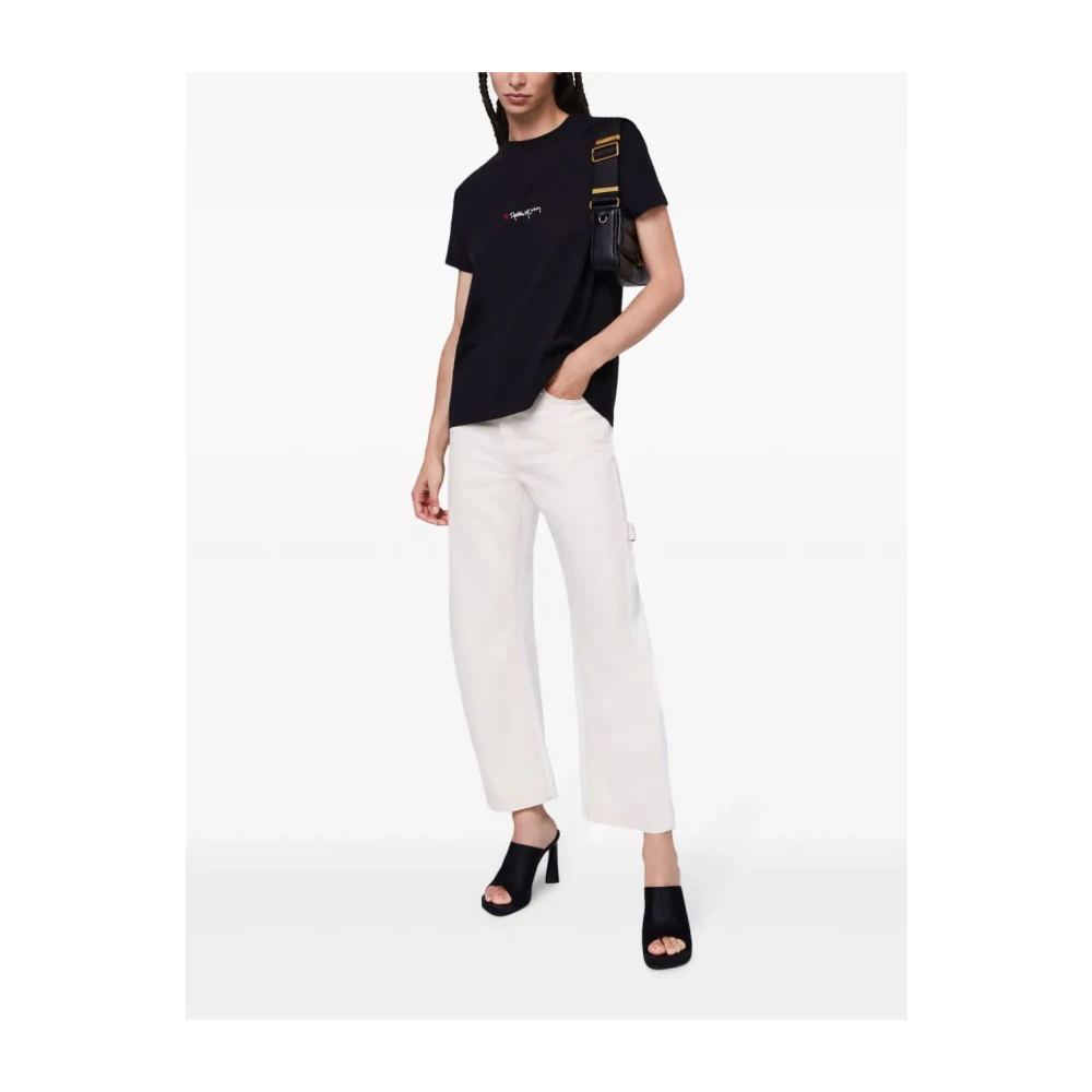 Stella Mccartney Zwarte T-shirts en Polos met Hart Black Dames