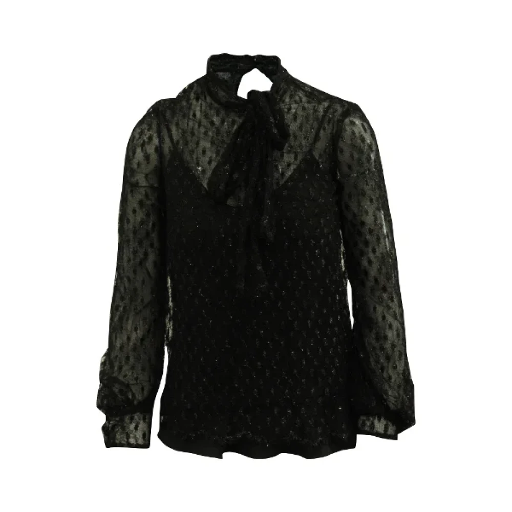 Miu Pre-owned Fabric tops Black Dames