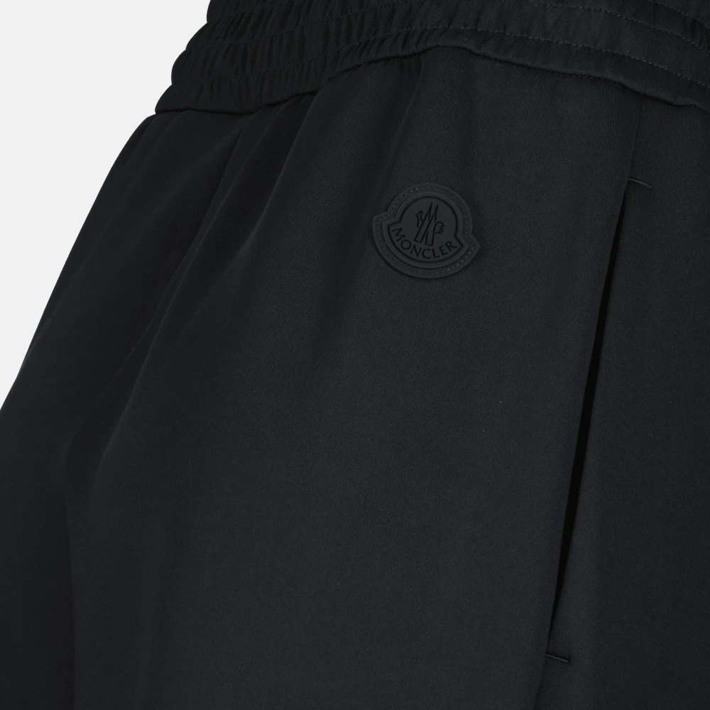 Moncler Zwarte Sweatpants Lente-Zomer 2025 Modern Ontwerp Black Dames