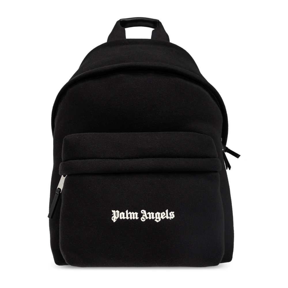 Palm Angels Svart Ryggsäck Med Broderad Logotyp