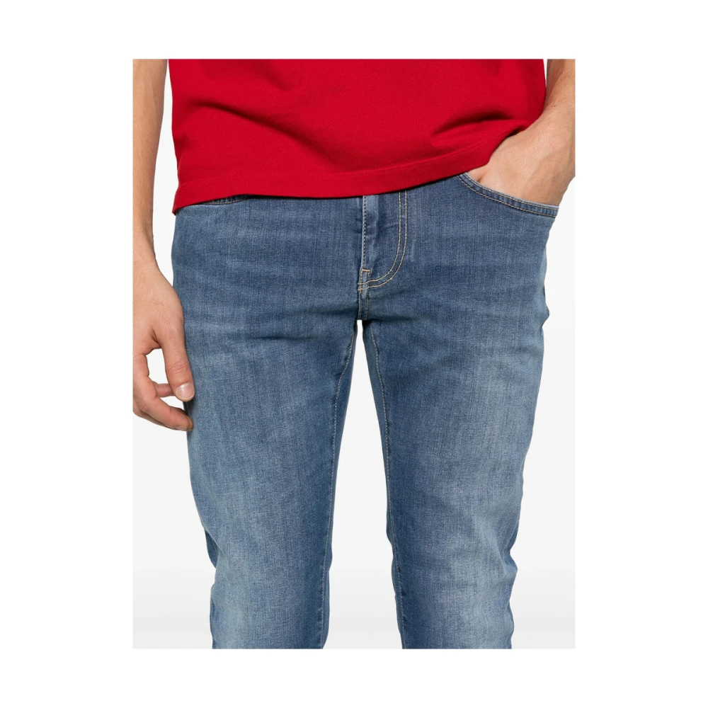 Pt01 Indigo Blauwe Denim Jeans met Klassieke Zakken Blue Heren