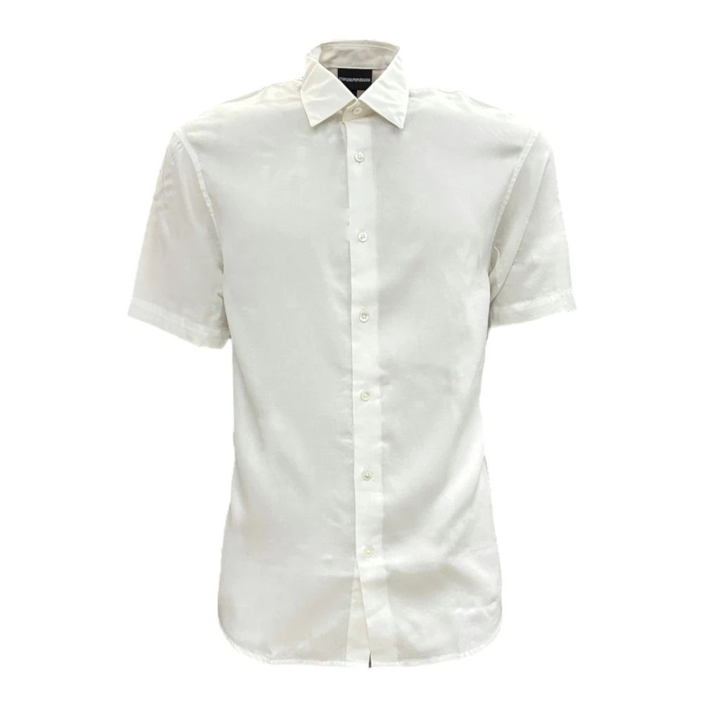 Emporio Armani Mannelijk Wit Te Casual Shirt 3R1cq71nwdz0101