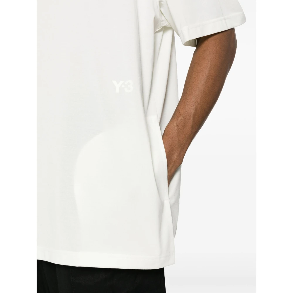 Y-3 Premium T-shirt met korte mouwen in Off White Heren