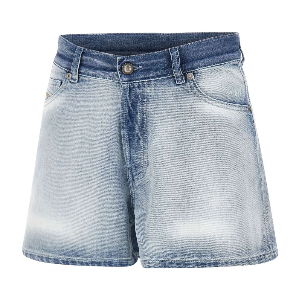 Diesel Vrouw Blauw Korte Broeken Dames, W25, Denim, Denim Shorts