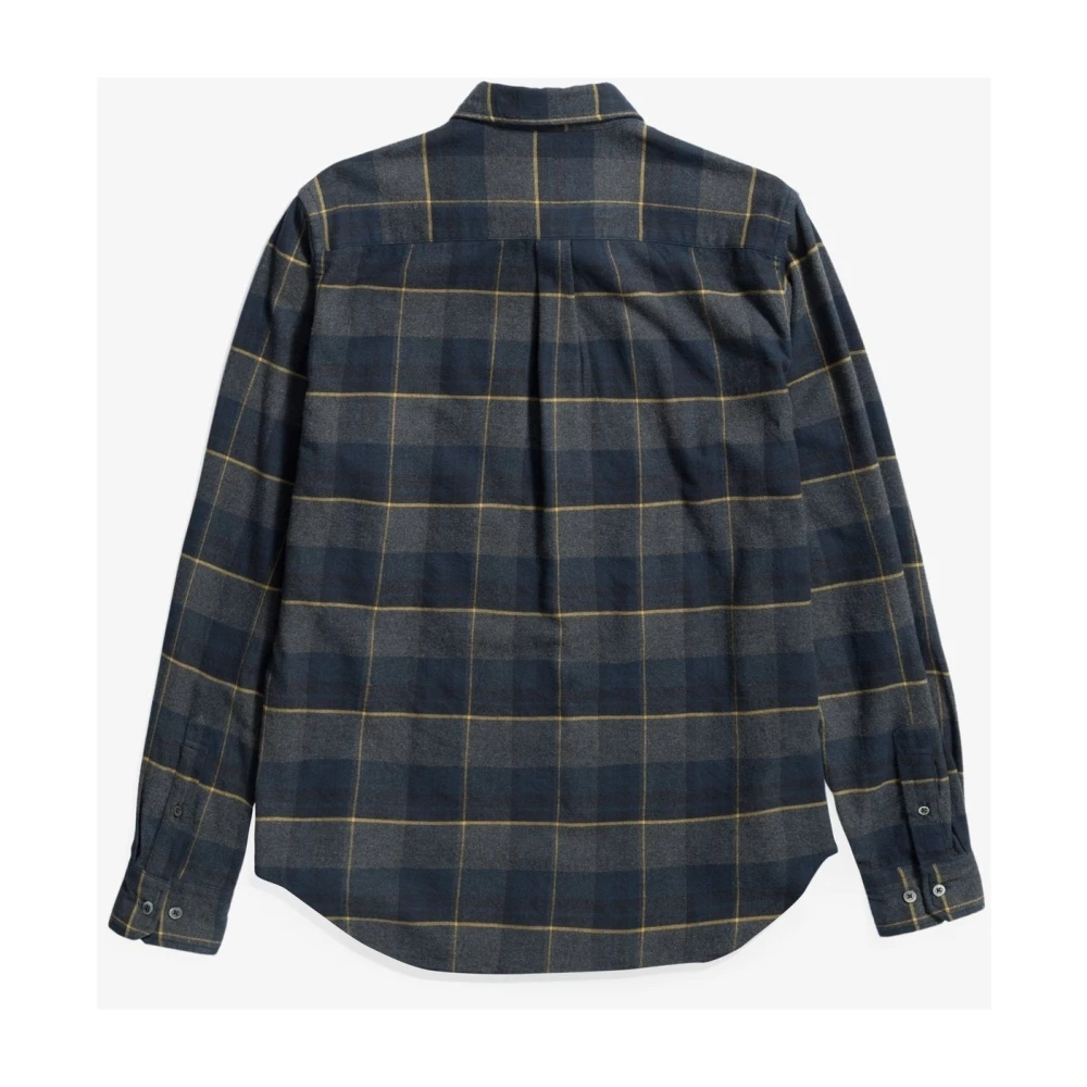 Norse Projects Geruite Flanellen Overhemd Gray Heren