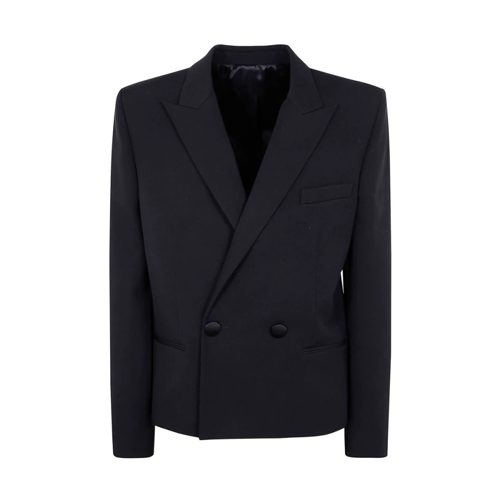 Balmain Double-Breasted Jas met Zakken Blue Heren