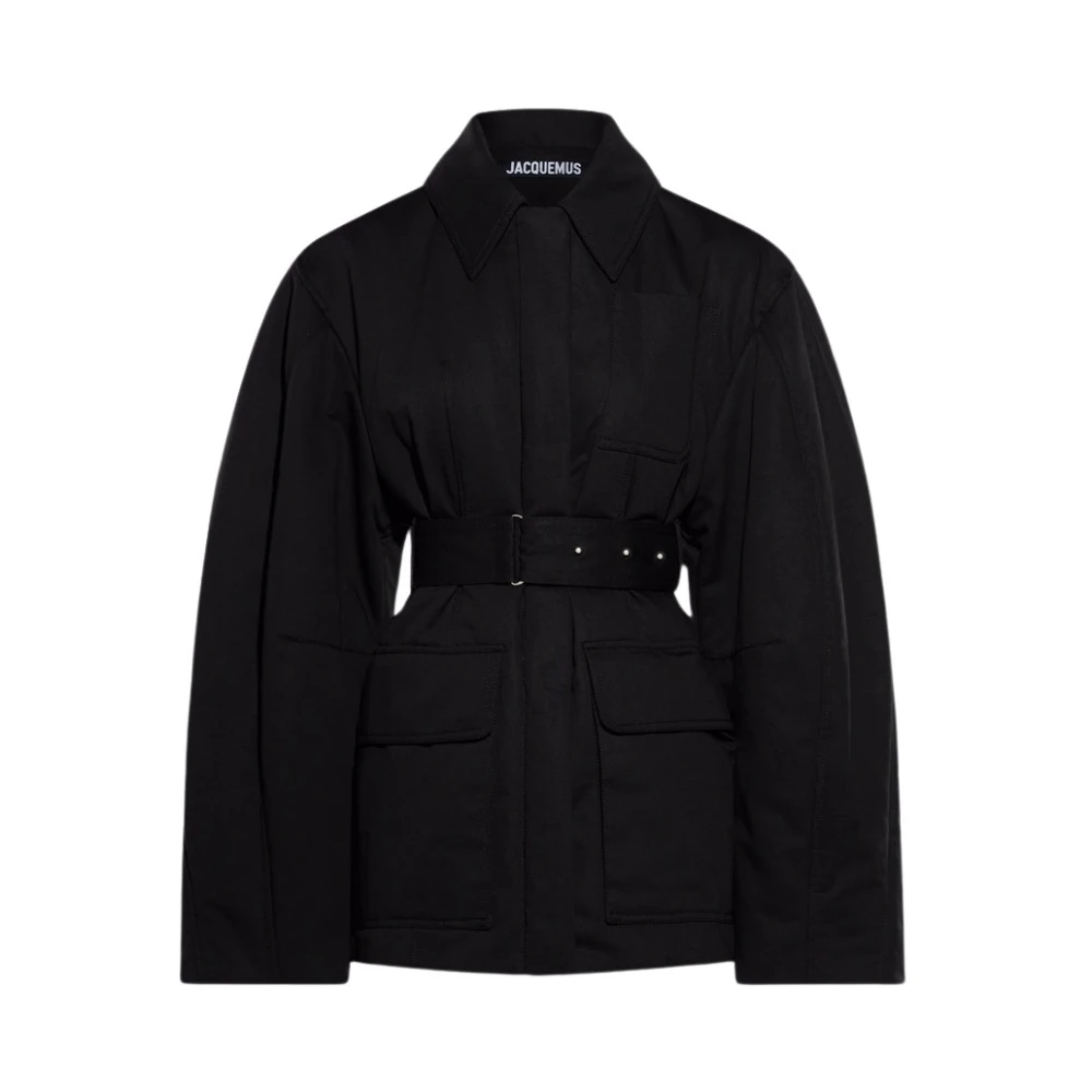 Jacquemus Bari Jas met Uniek Ontwerp Black Dames