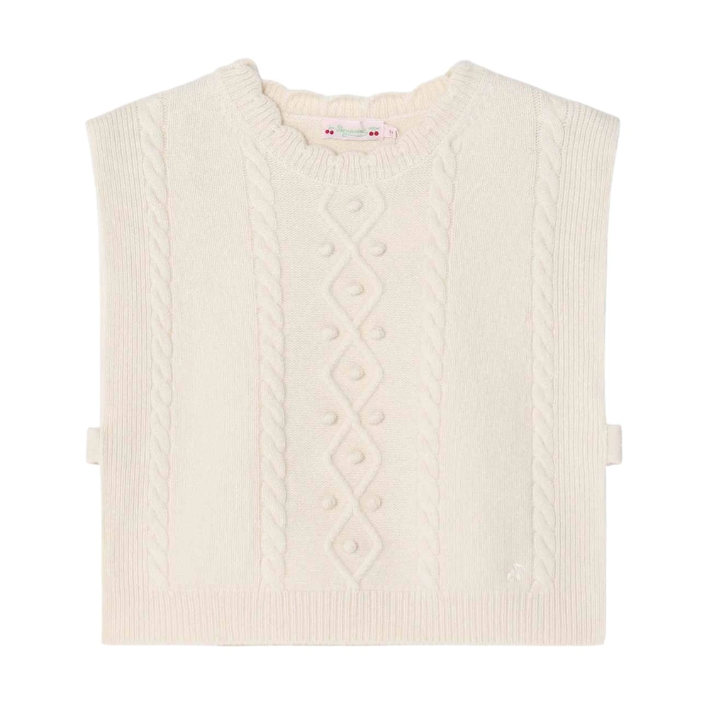 Bonpoint Girls Beige Kids Knitwear, 8 Y, Jumpers