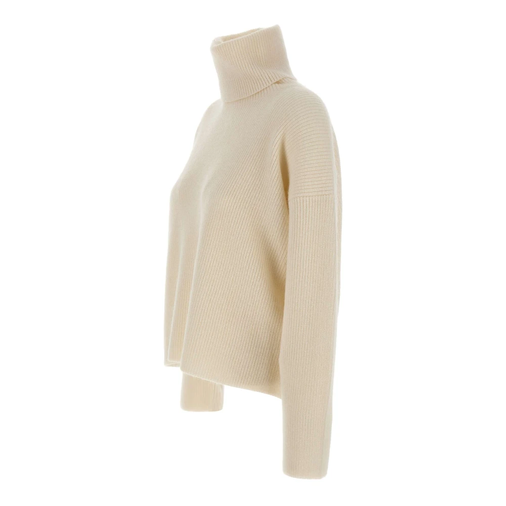 Fabiana Filippi Luxe Wol Zijde Trui Roomwit White Dames