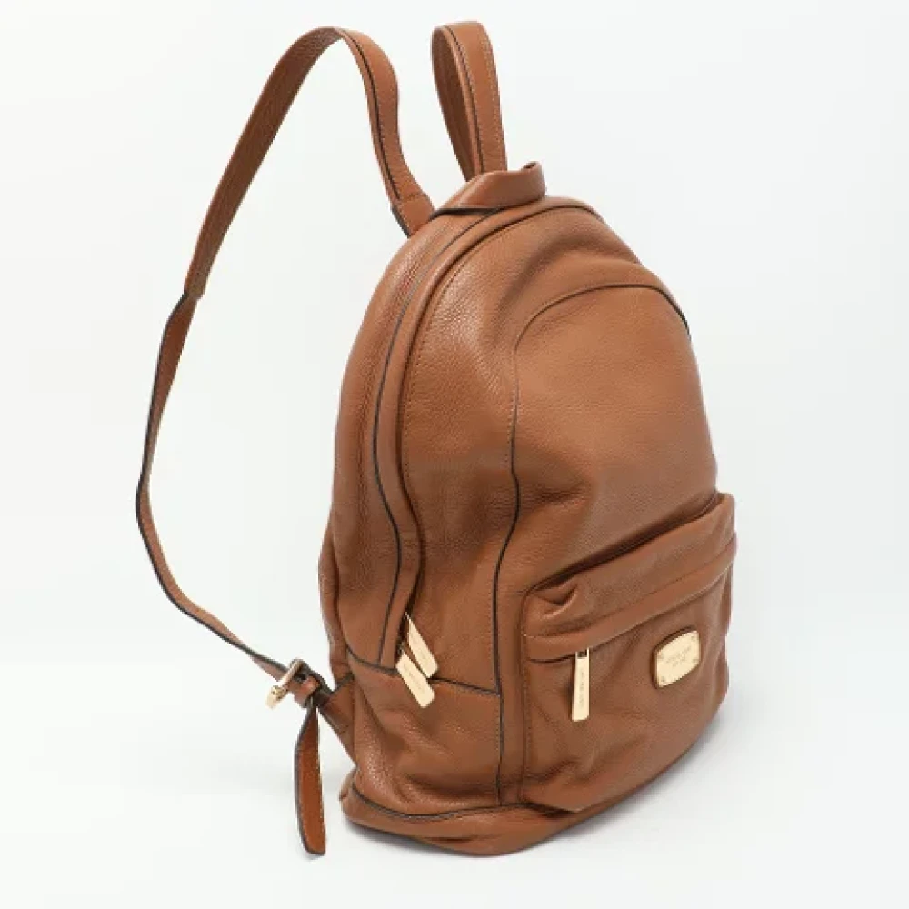 Michael Kors Pre-owned Leather backpacks Brown Dames