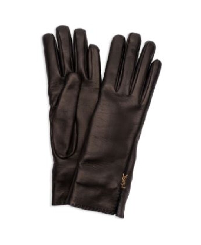 smooth-leather-gloves-with-small-golden-logo