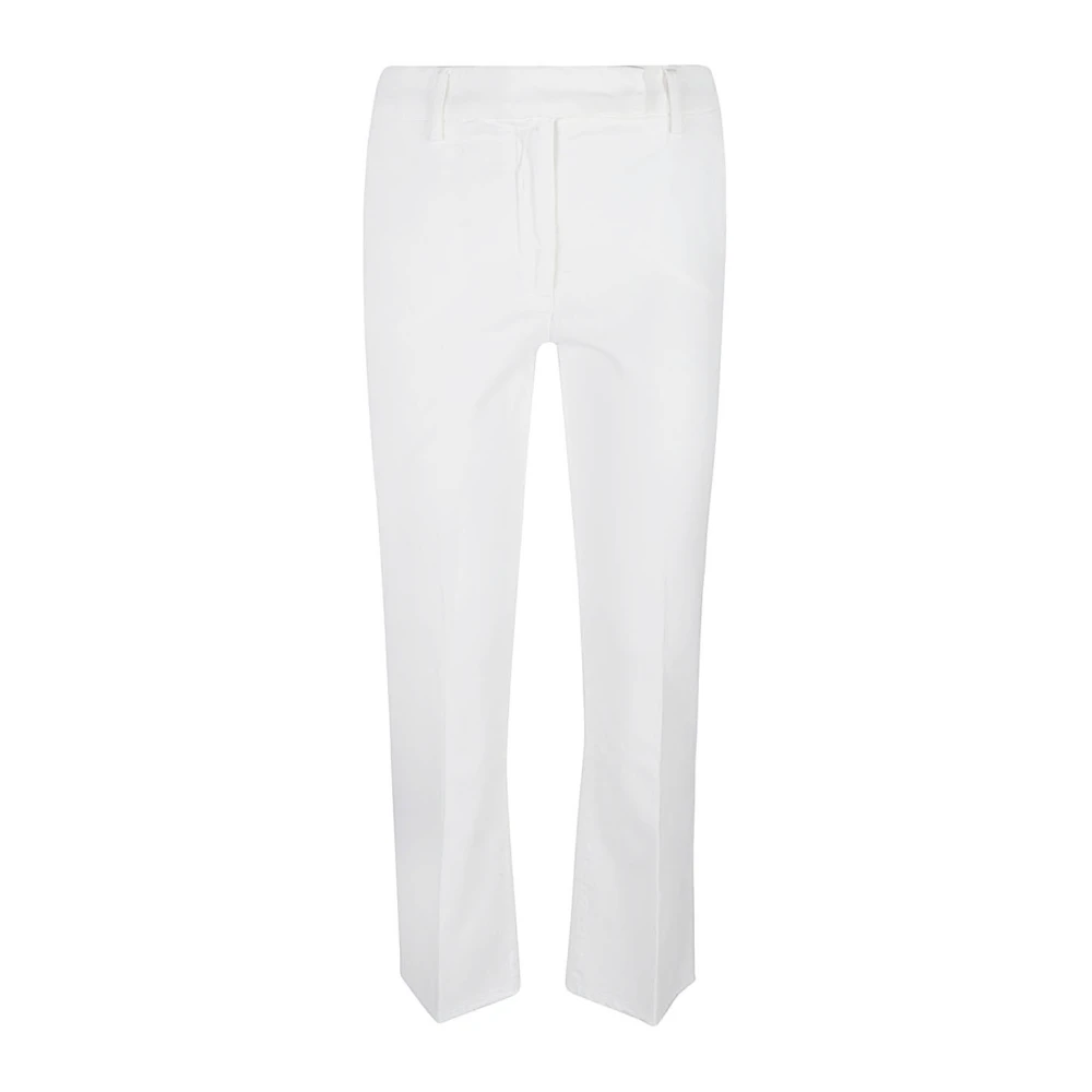 Via Masini 80 Cropped Trousers White Dames