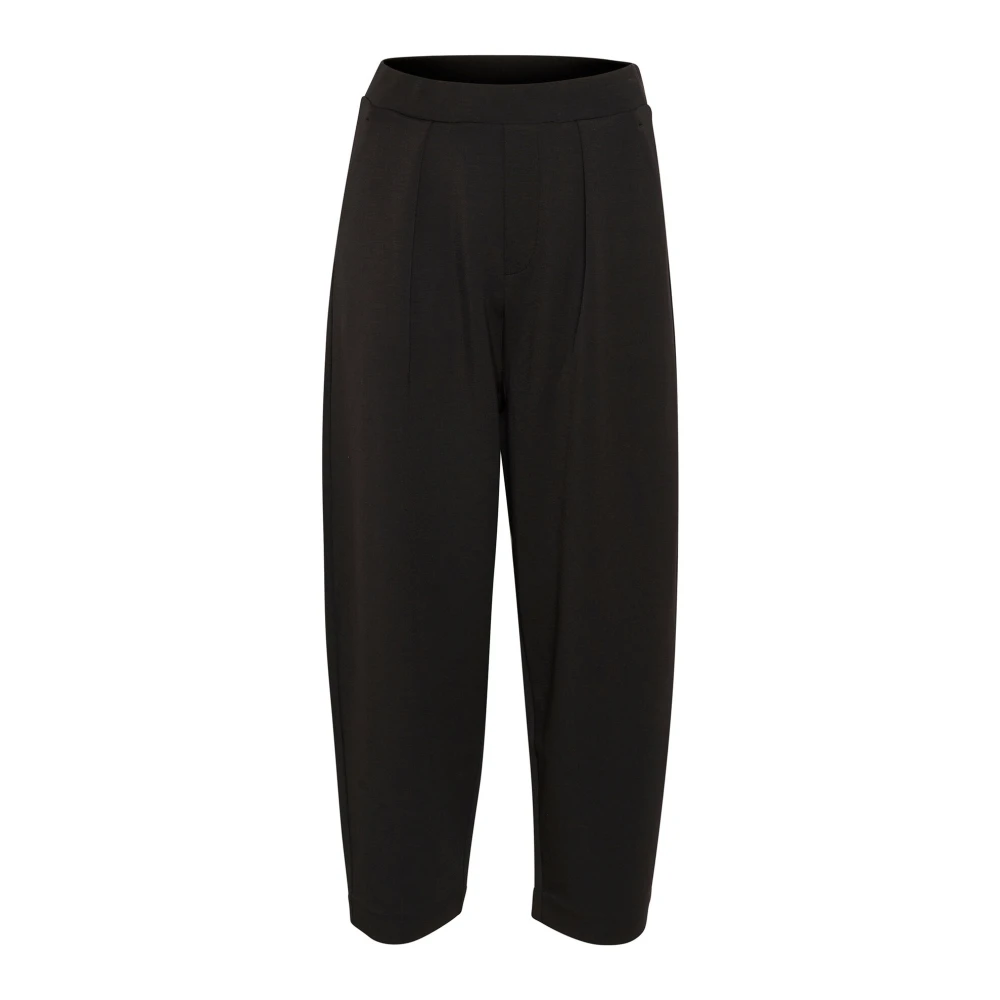 InWear Ontspannen zwarte broek Black Dames