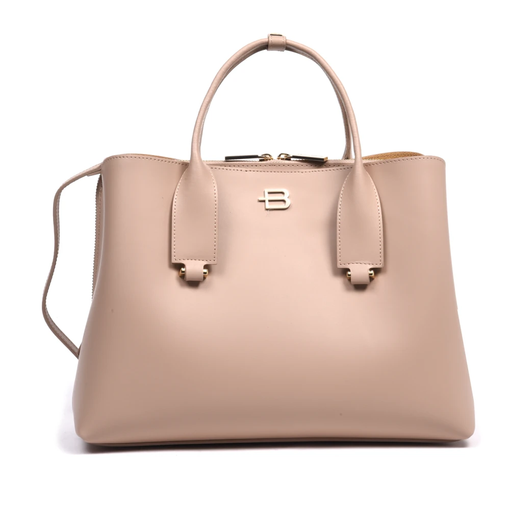 Baldinini Women's Beige Handbags, One Size, Nude Leather Handbag