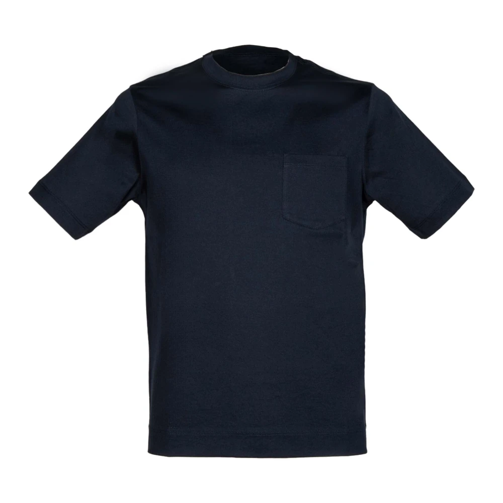 Circolo 1901 Blauw Katoen Jersey Zak T-Shirt Blue Heren