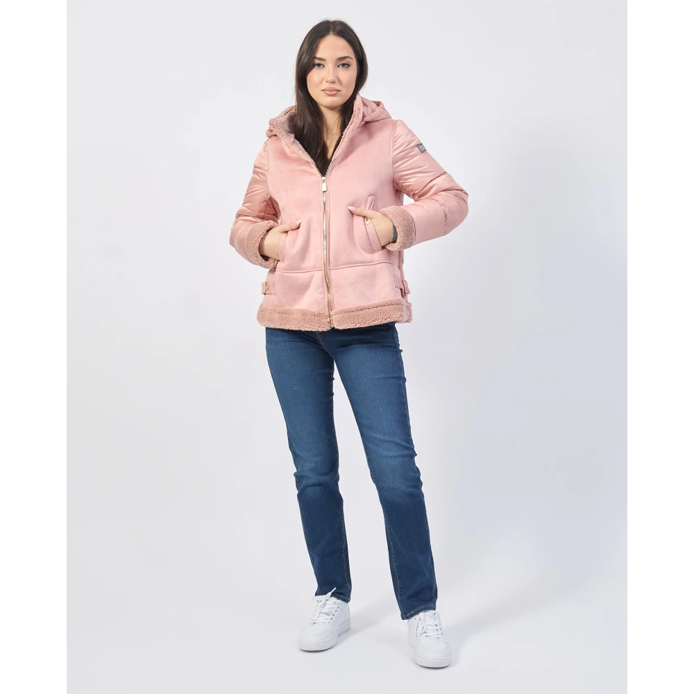 YES ZEE Roze Winterjas voor Vrouwen Pink Dames