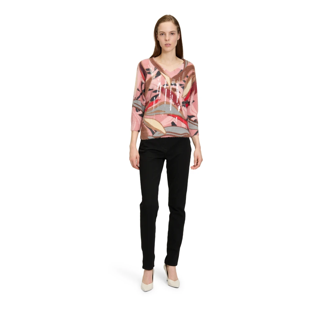 Betty Barclay Paillet Vleermuis Mouw Trui Multicolor Dames