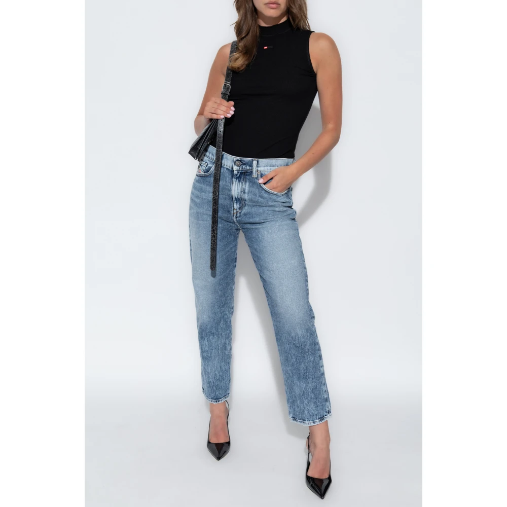 Diesel Top `T-Mokky-Sl-Microdiv` Black Dames