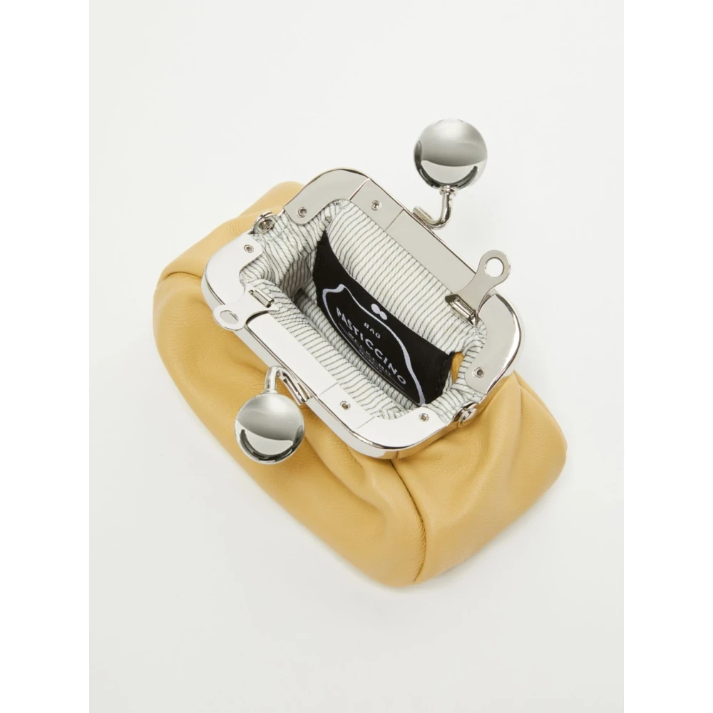 Max Mara Weekend Diomede Mini Leren Schoudertas Yellow Dames