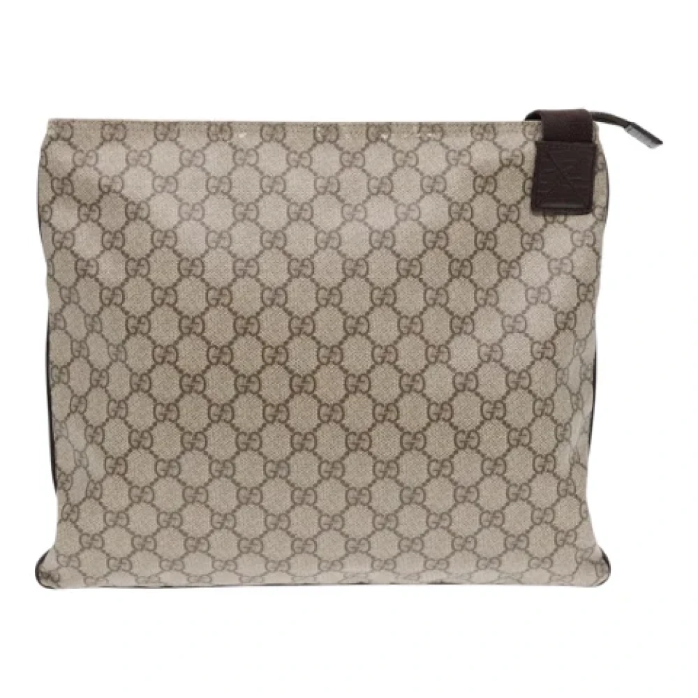 Gucci Vintage Pre-owned Canvas gucci-bags Beige Dames